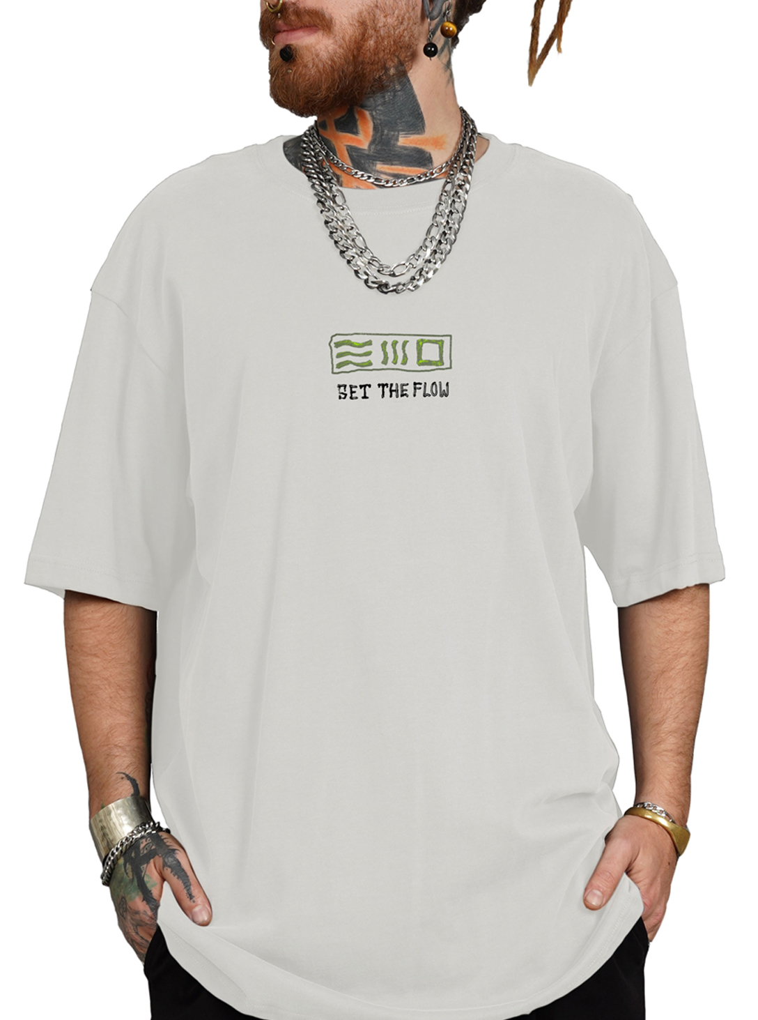 SET THE FLOW MEN'S T-SHIRT WHITE