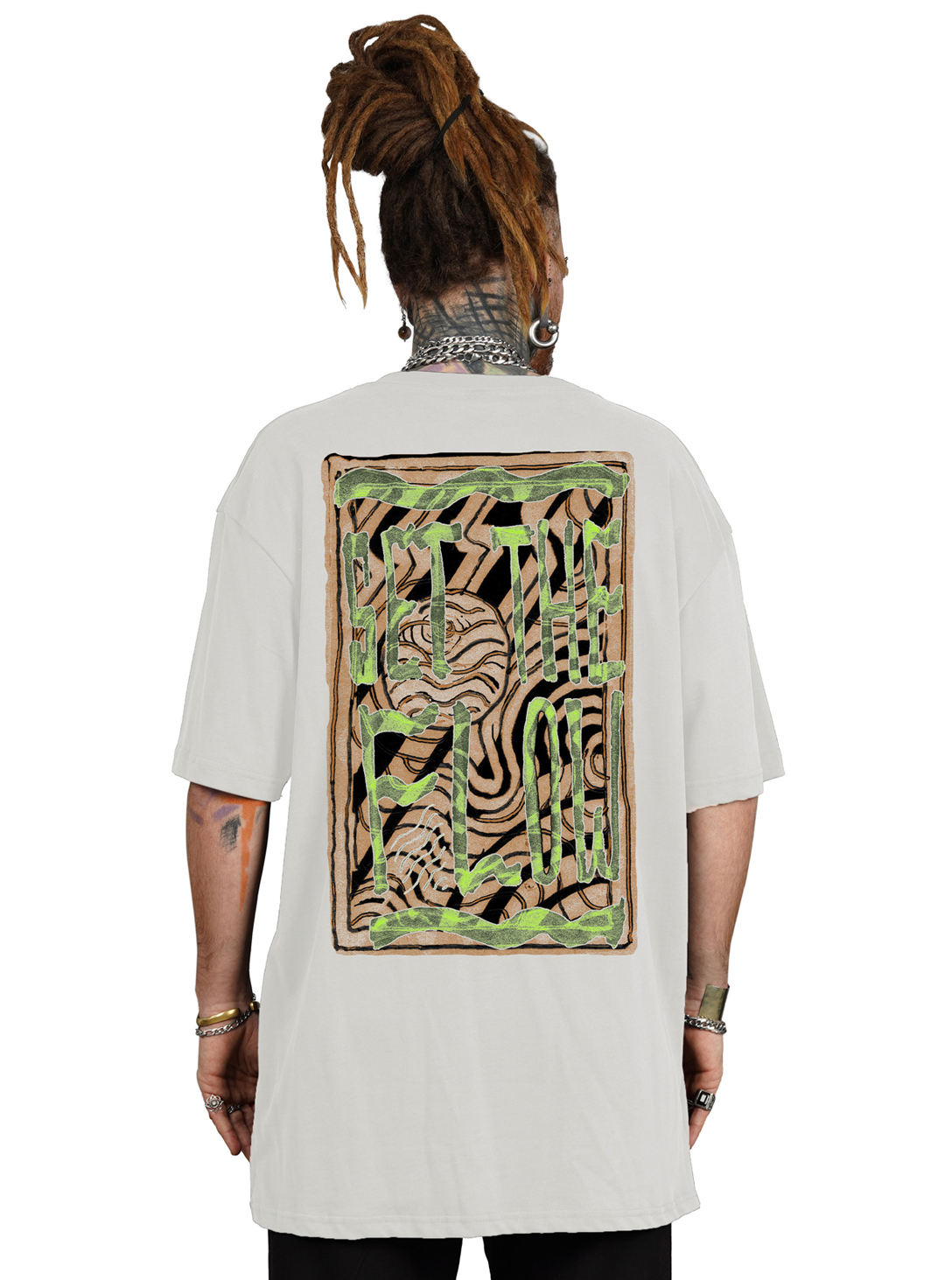 SET THE FLOW MEN'S T-SHIRT WHITE