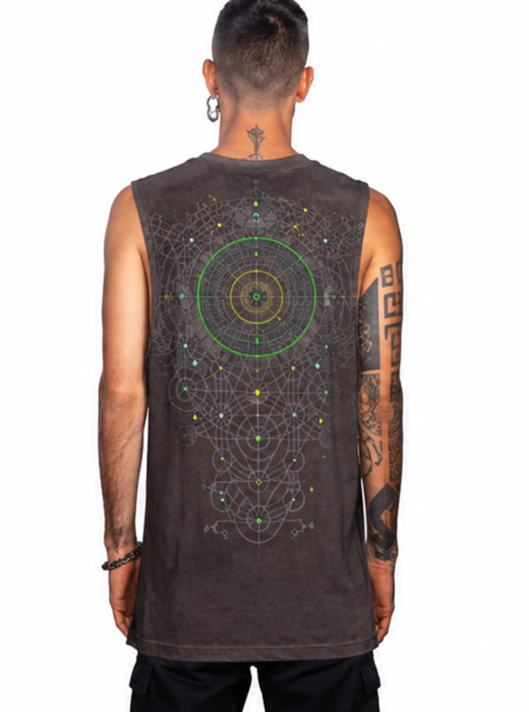 SHII MEN TANK TOP BROWN