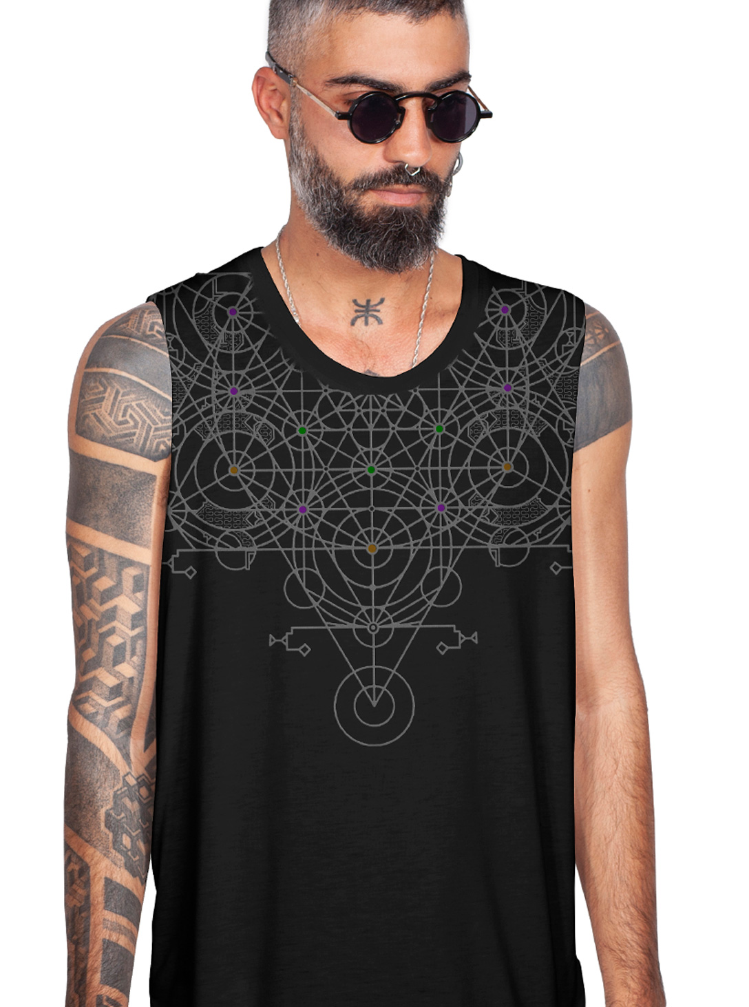 SHII MEN TANK TOP BLACK