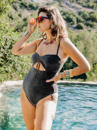 Luna One-Piece Swimwear BLACK SILVER