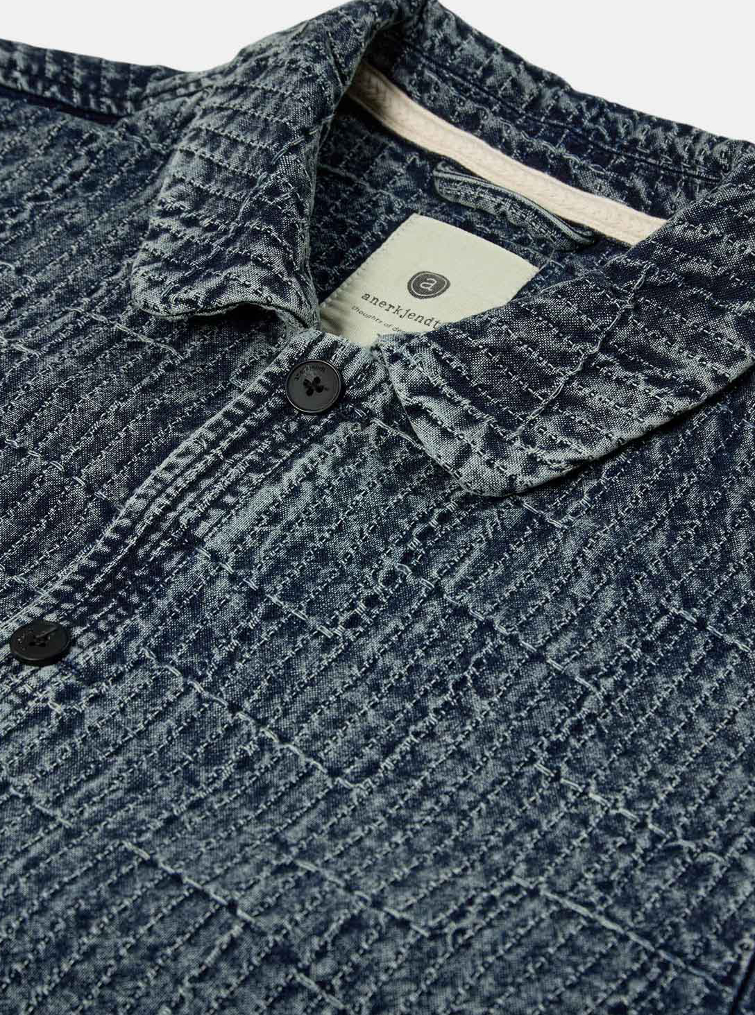 AKOSCAR MEN WASHED OVERSHIRT -Sky Captain