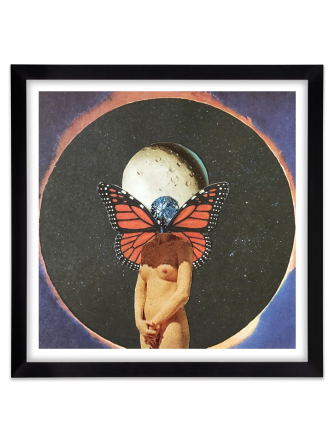 SOLAR ECLIPSE FRAMED 25X25