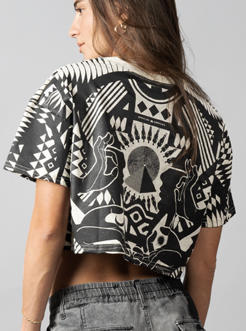 SOLOMANTRA CROP WHITE WASH