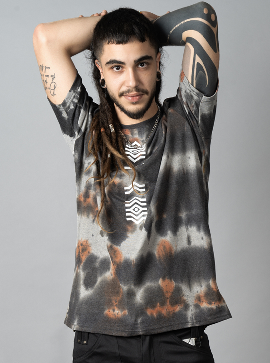 Solos RUST GREY TIE DYE