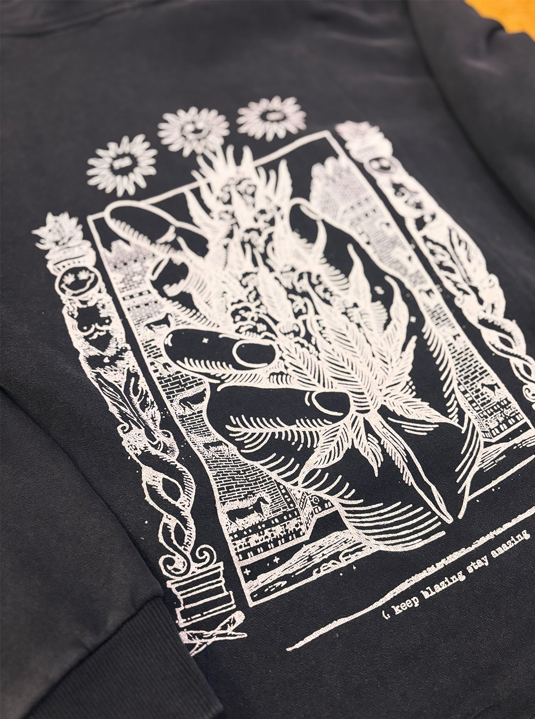 Keep Blazing Stay Amazing WASH BLACK HOOD