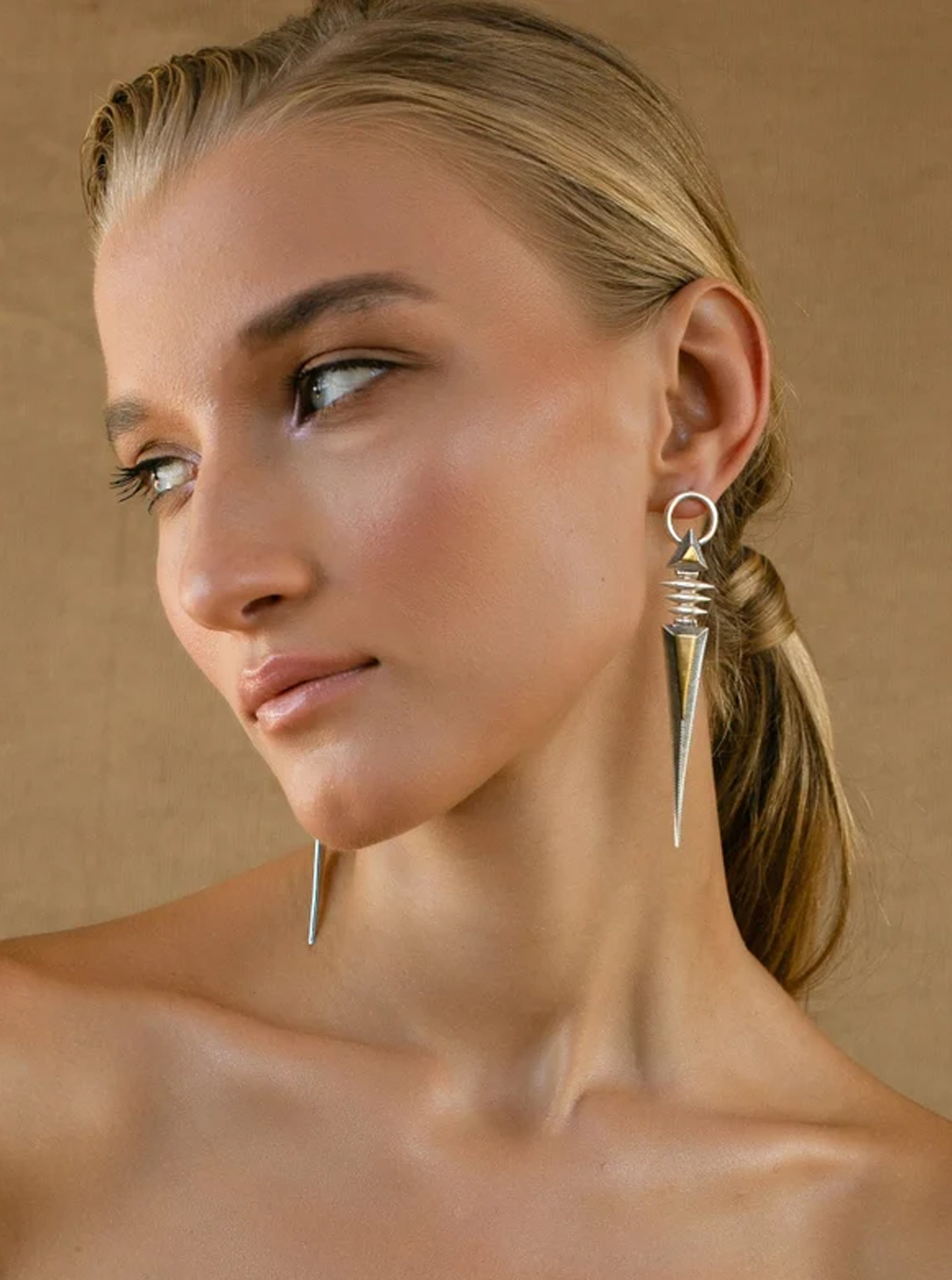 Sumerian Hoop Silver