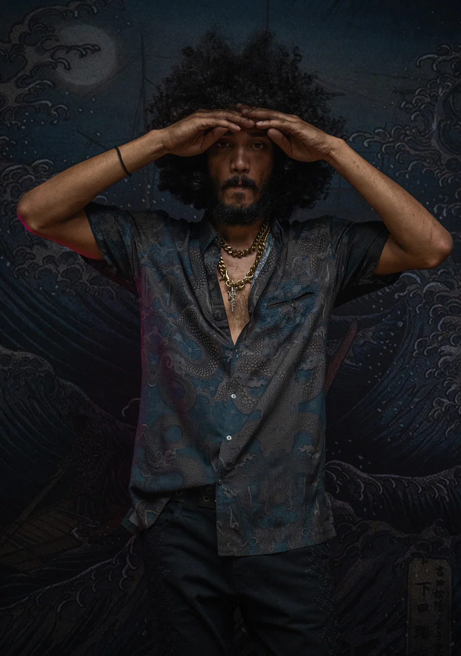 Shirt Men Half Sleeves  Bamboo - DRAGONS