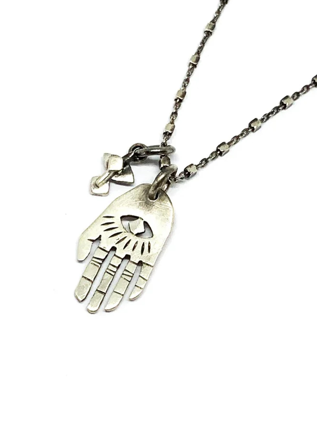 Silver Hamsa Necklace