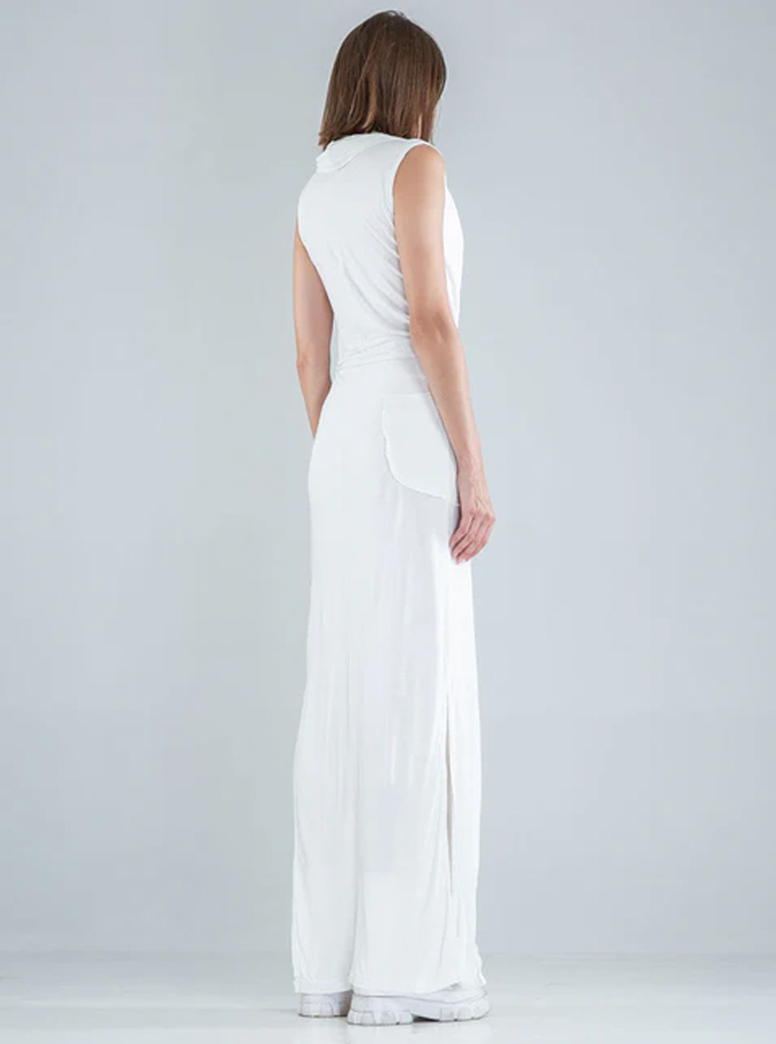 Sorcerer Ho-WOEMN WRAPED Maxi Dress OFFWHITE