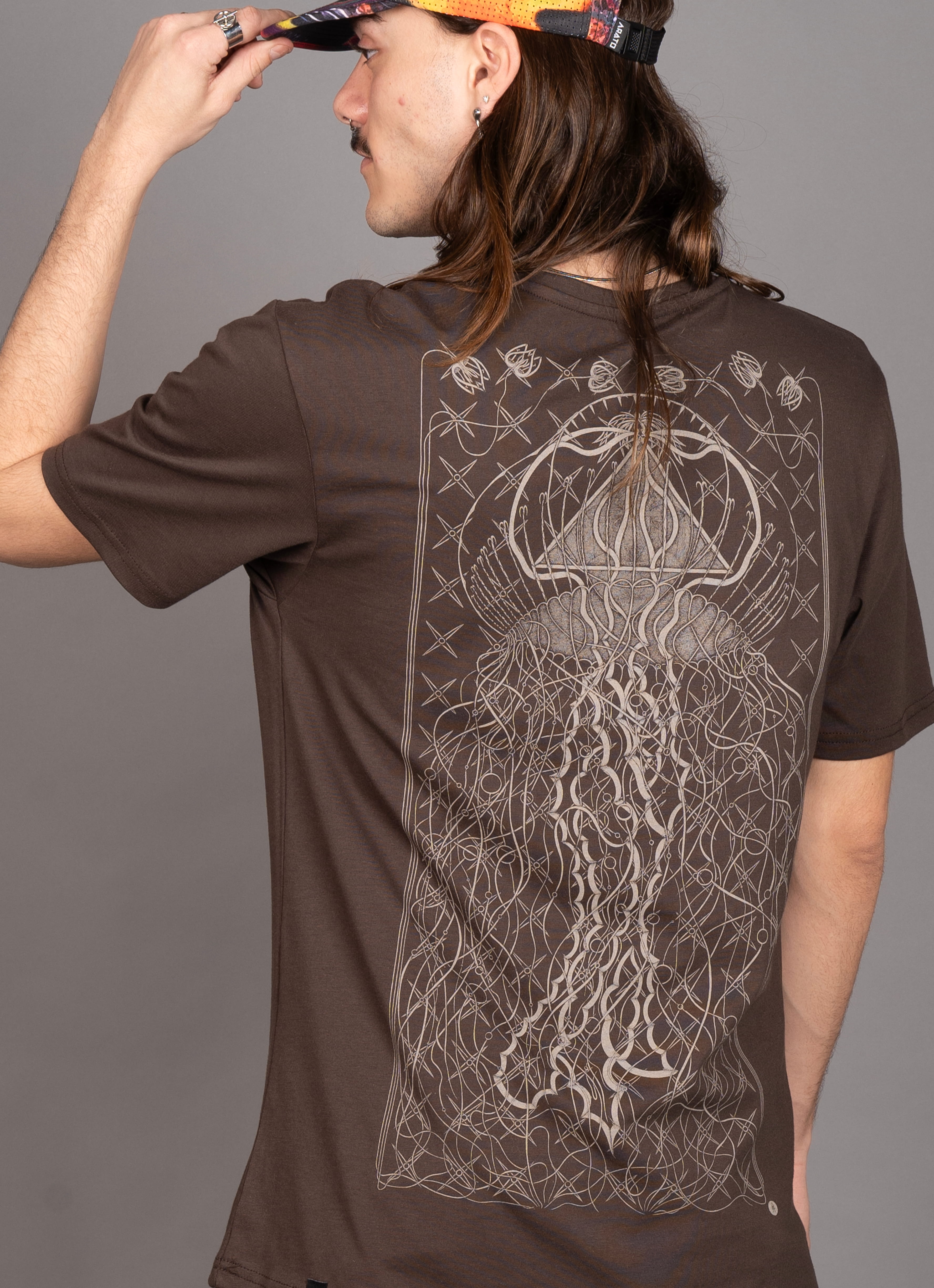 Tahara MEN'S T-SHIRT Dark Brown 