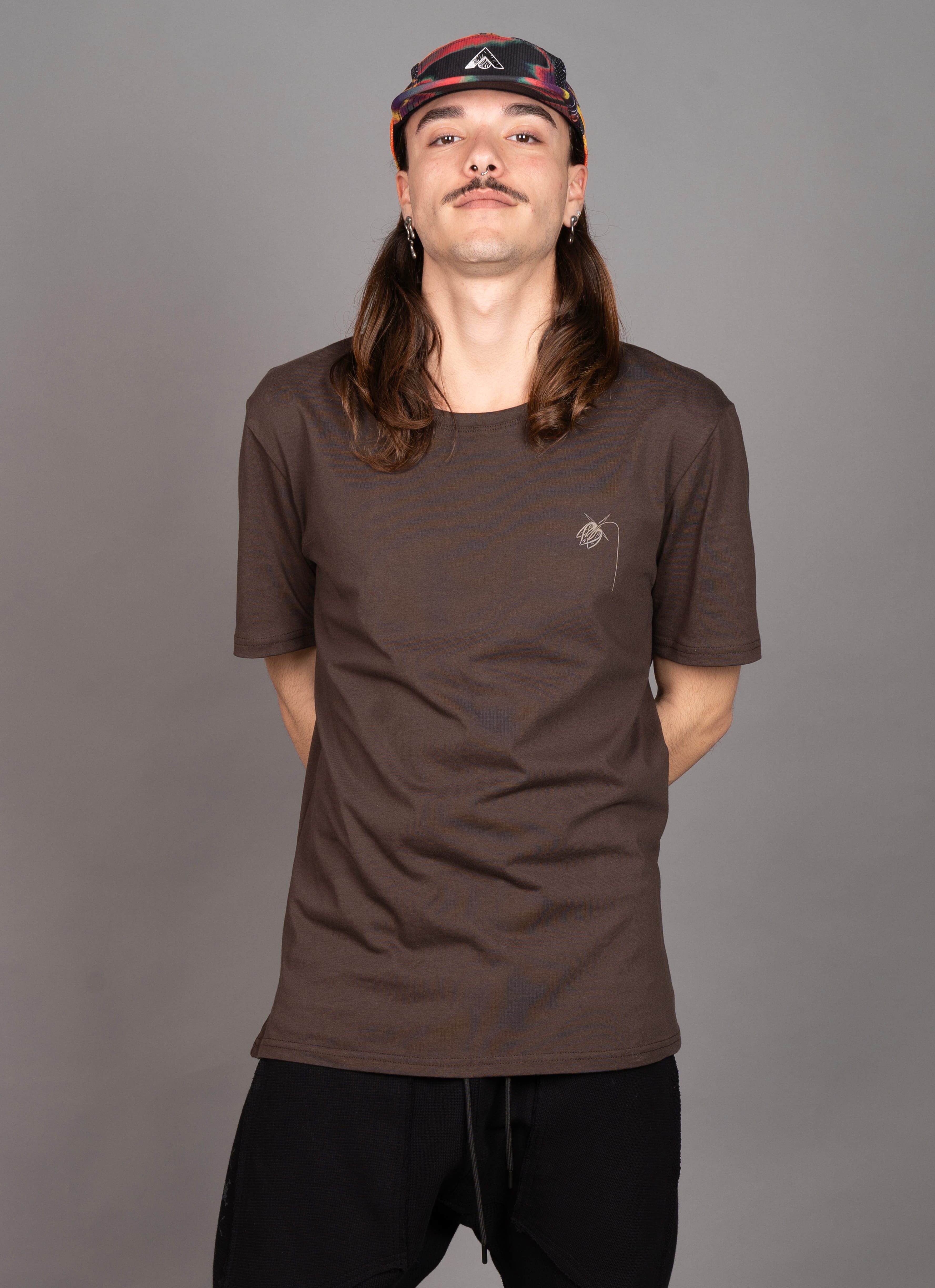 Tahara MEN'S T-SHIRT Dark Brown 