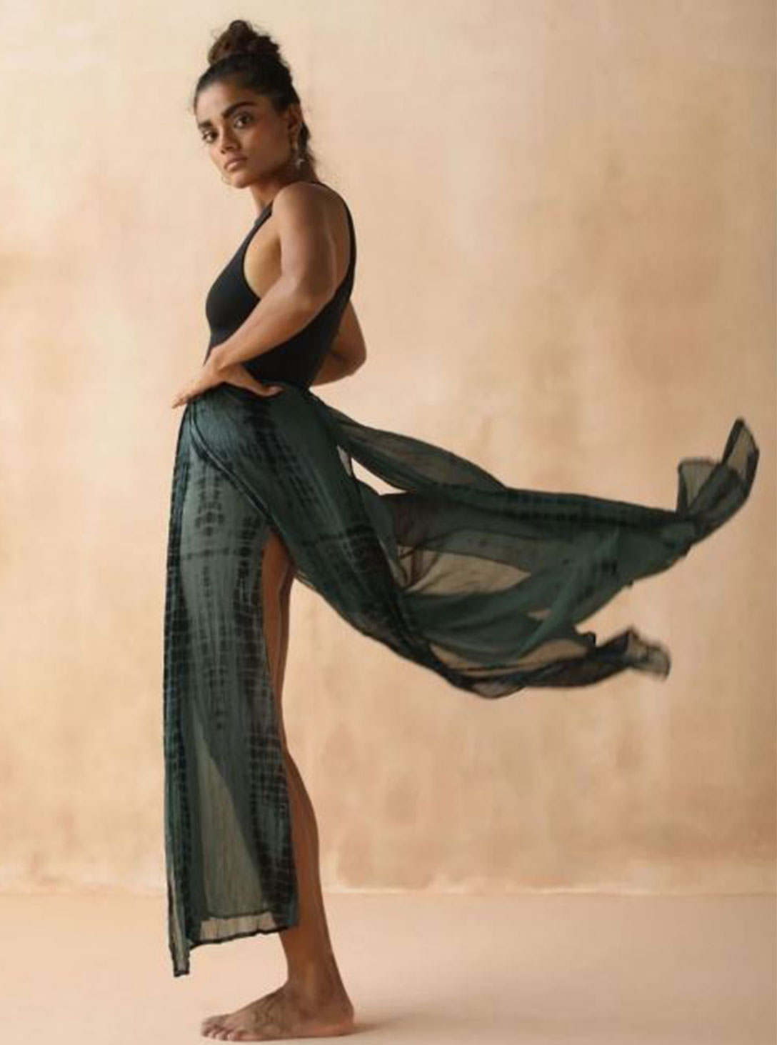 Free Flow Skirt  TOURMALINE TIE DYE