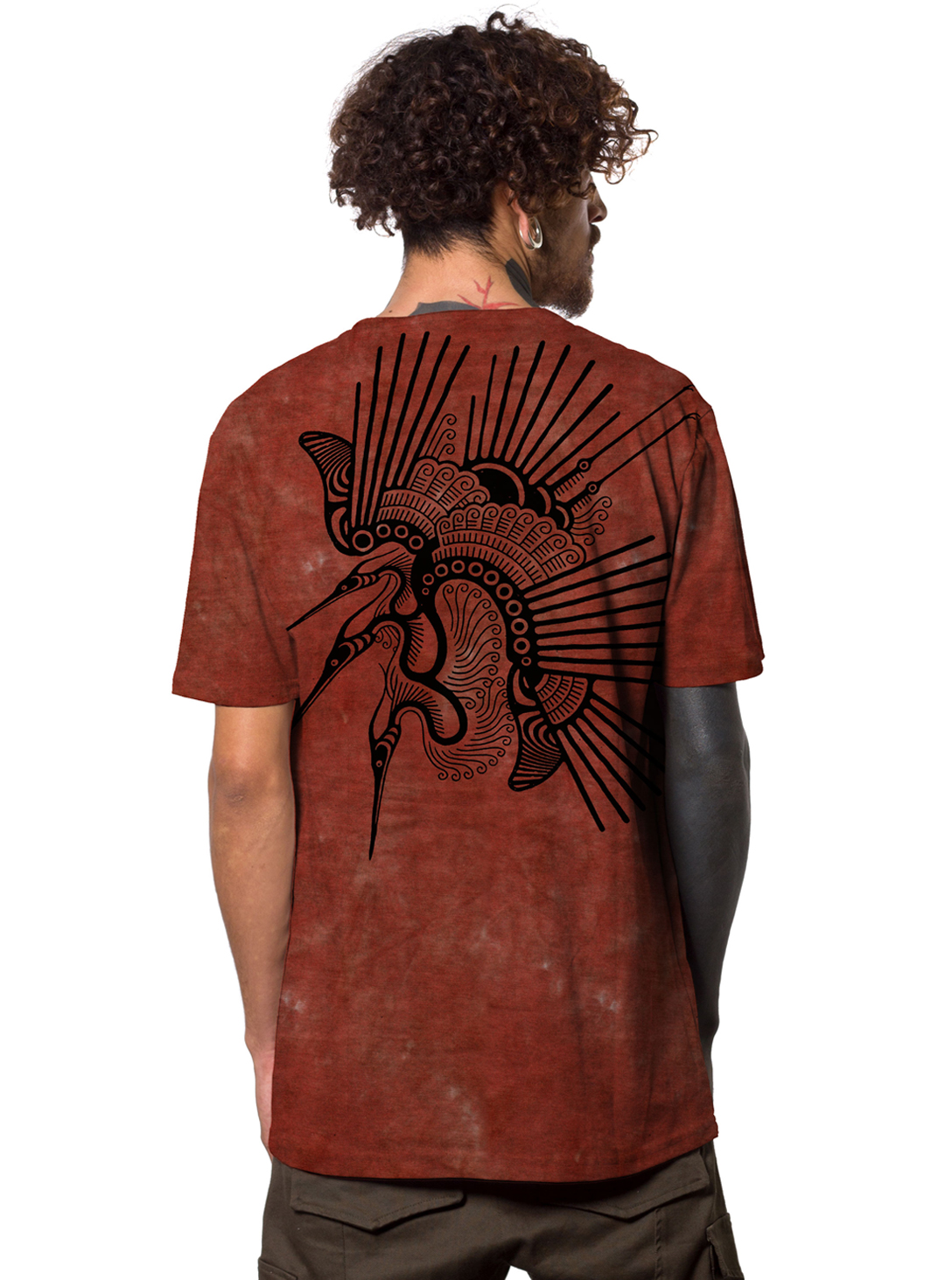 TSURU RED TIE DYE