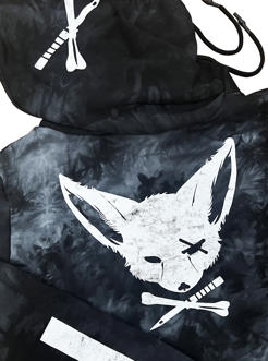 Twizy Black  TIE DYE Hoodie