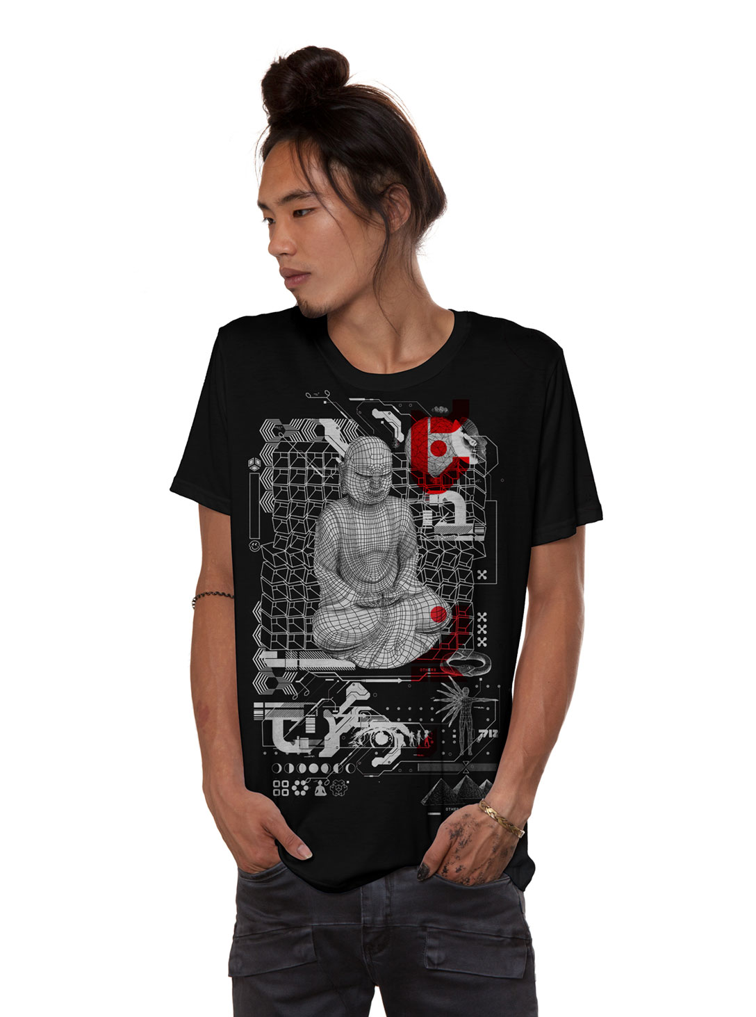 UNREAL MEN'S T- SHIRT BLACK