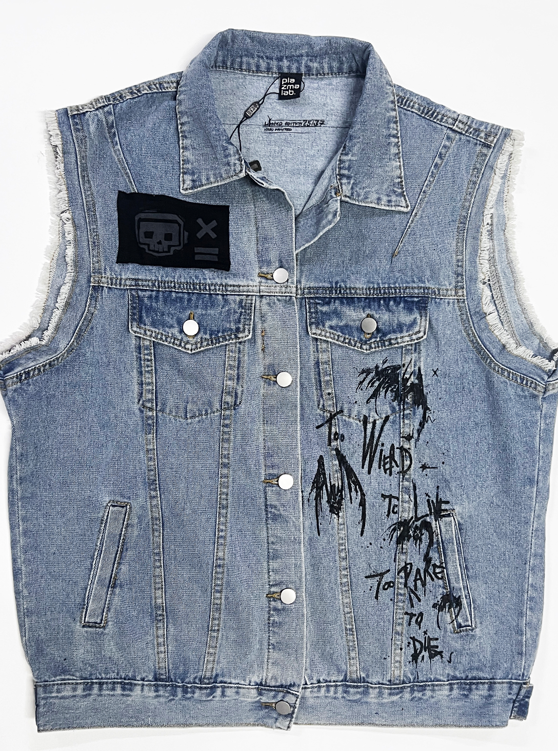 CHINI VEST BLUE DENIM