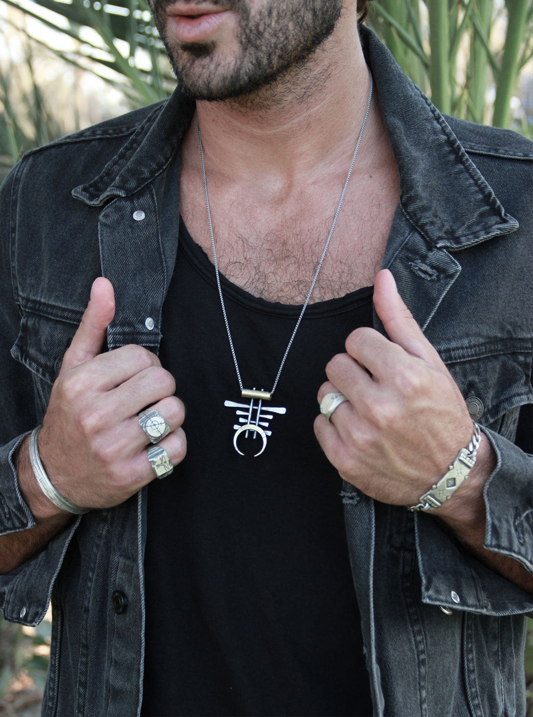 Warmth Warrior Necklace SILVER & BRASS