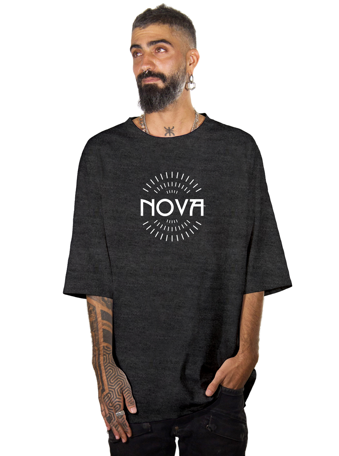 NOVA OVERSIZE SHIRT WASH GREY