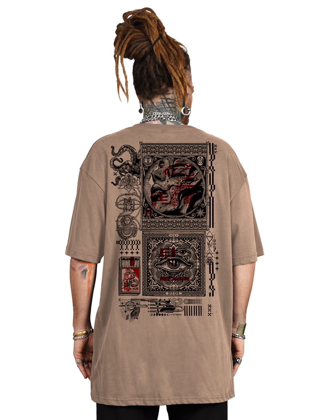 WHISPER OVERSIZE T-SHIRT MOKA