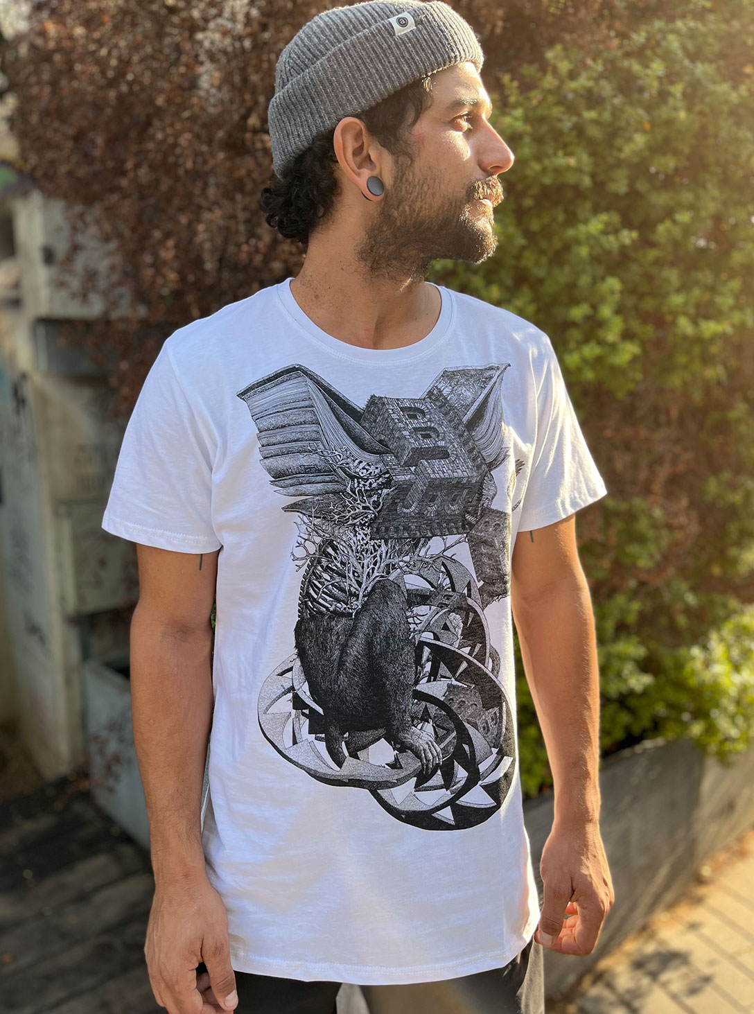 RED FOREST SHIRT WHITE