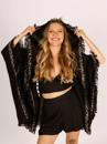 Poncho & Hat BLACK 