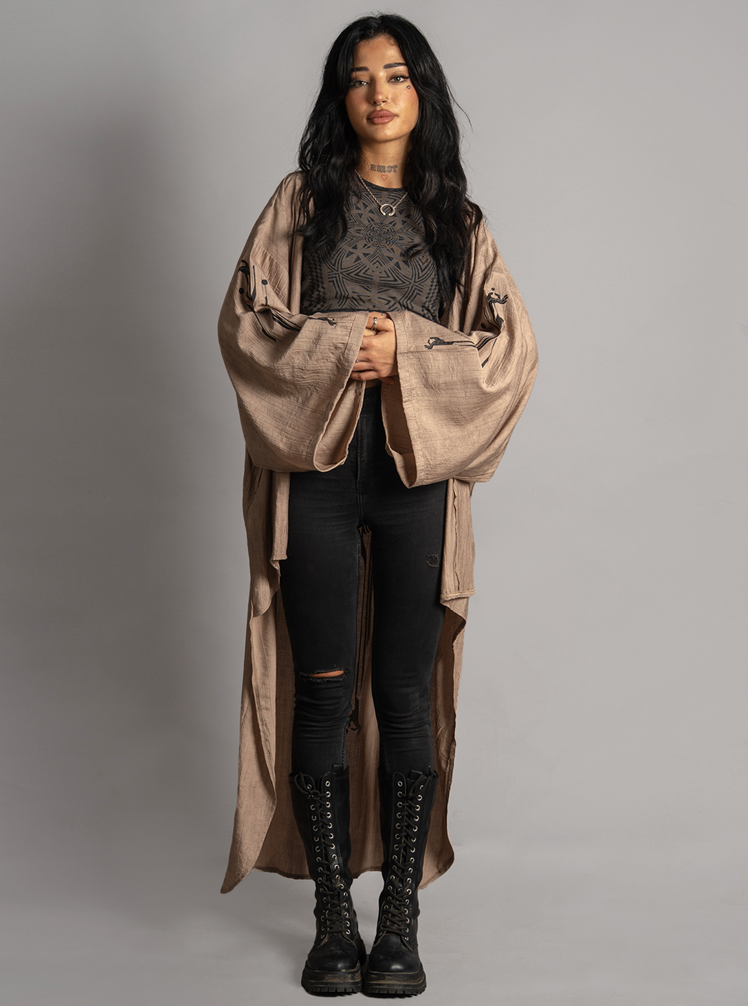 Yukata WOMEN KIMONO WASH SAND