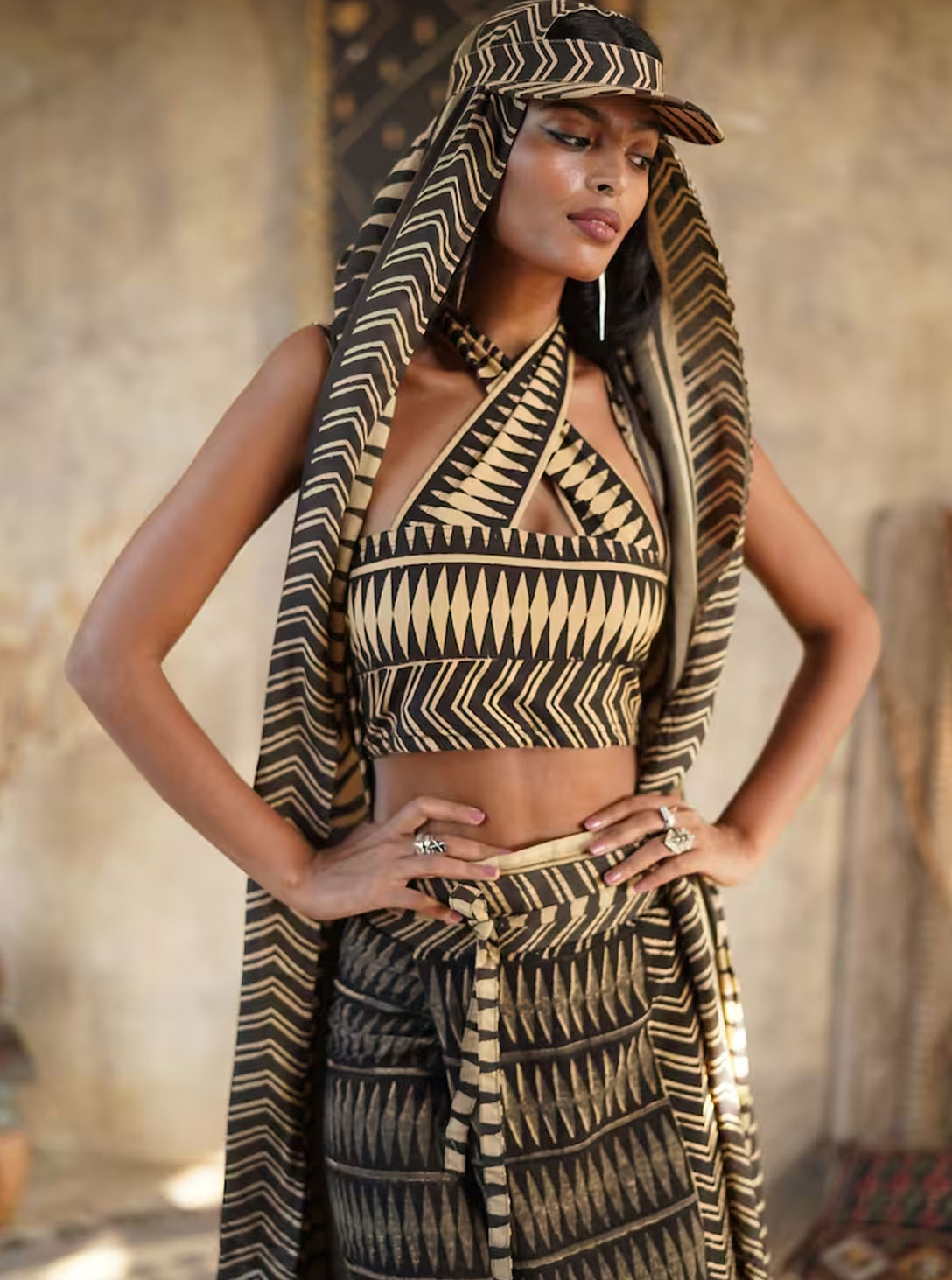 AZUMI VEST ZEBRA CREAM