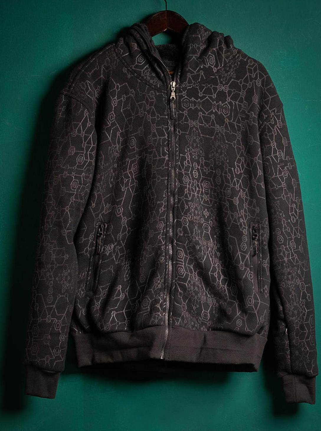 Polar Zip HOOD BLACK SHAMANKA