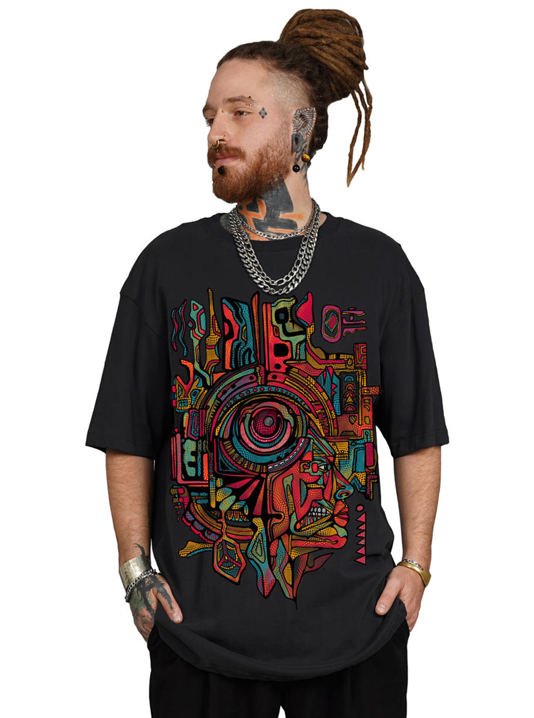 CODEX OVERSIZE T-SHIRT GREY MEL