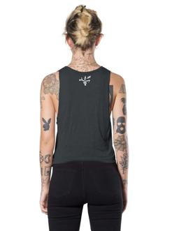DAHOOD GREY CROP TOP