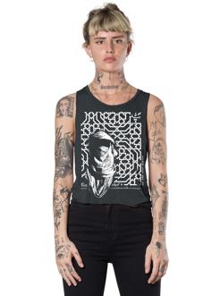 DAHOOD GREY CROP TOP