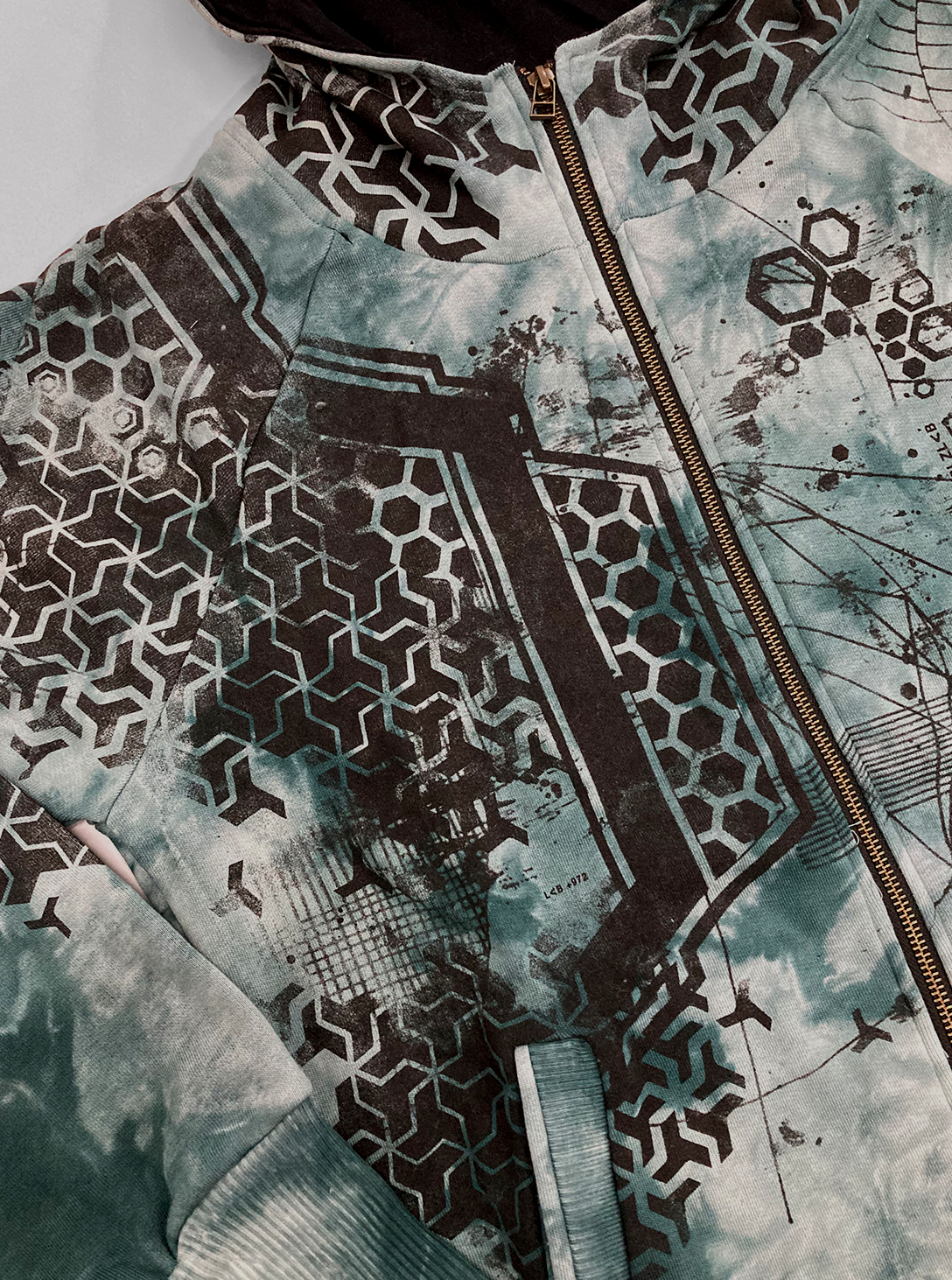 Dea MEN HOOD Grey TIE DYE