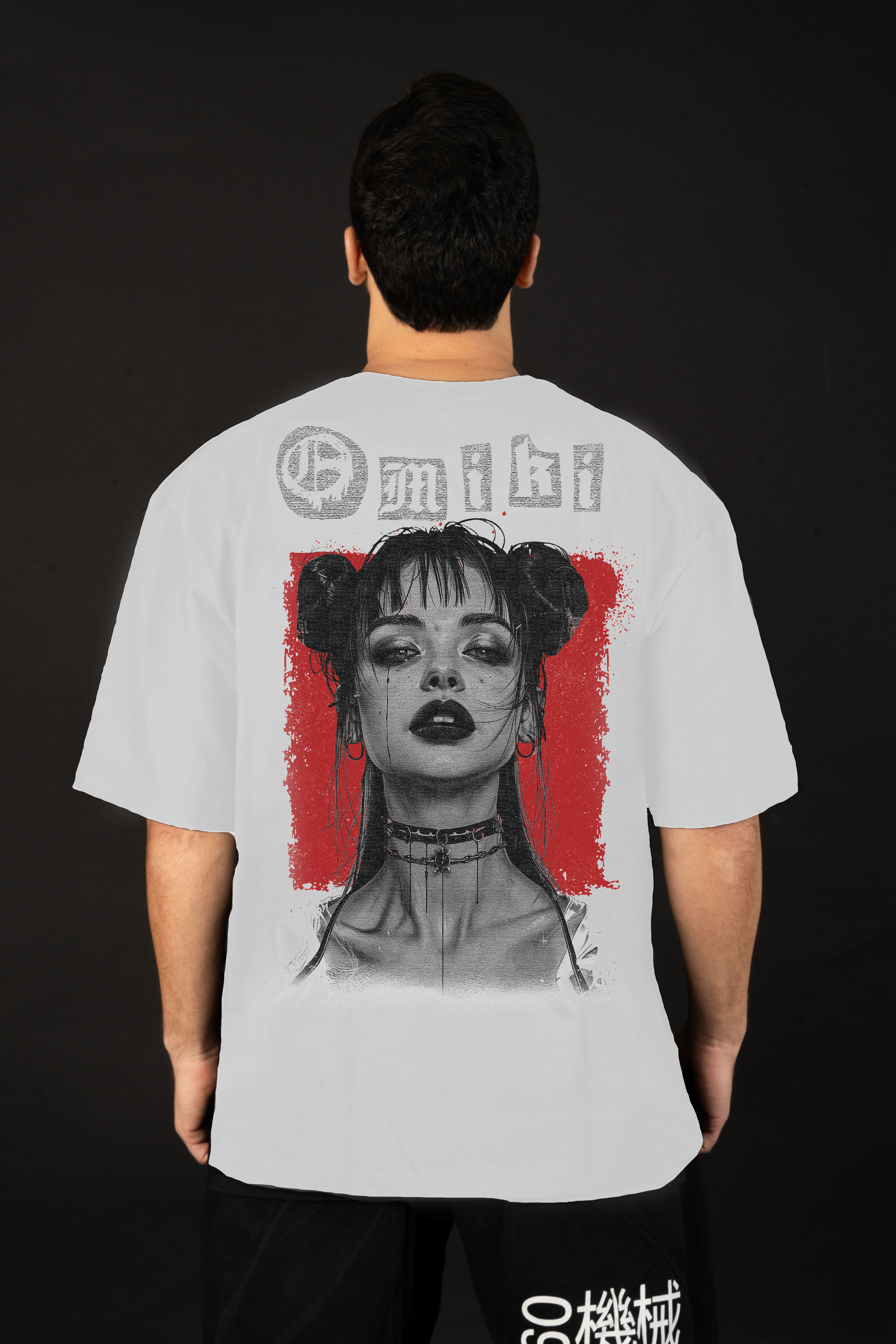 Omiki Graffiti Oversized Tee WHITE