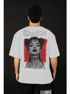 Omiki Graffiti Oversized Tee WHITE