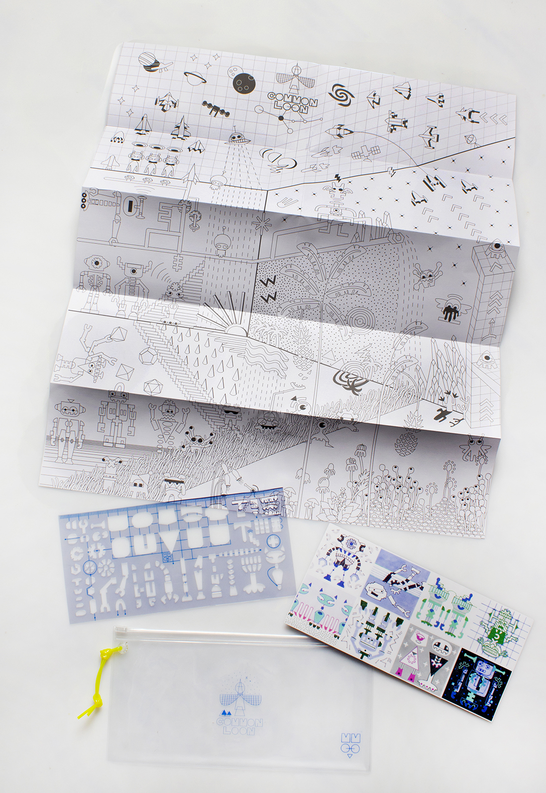 Common Loon LoonBot Stencil 