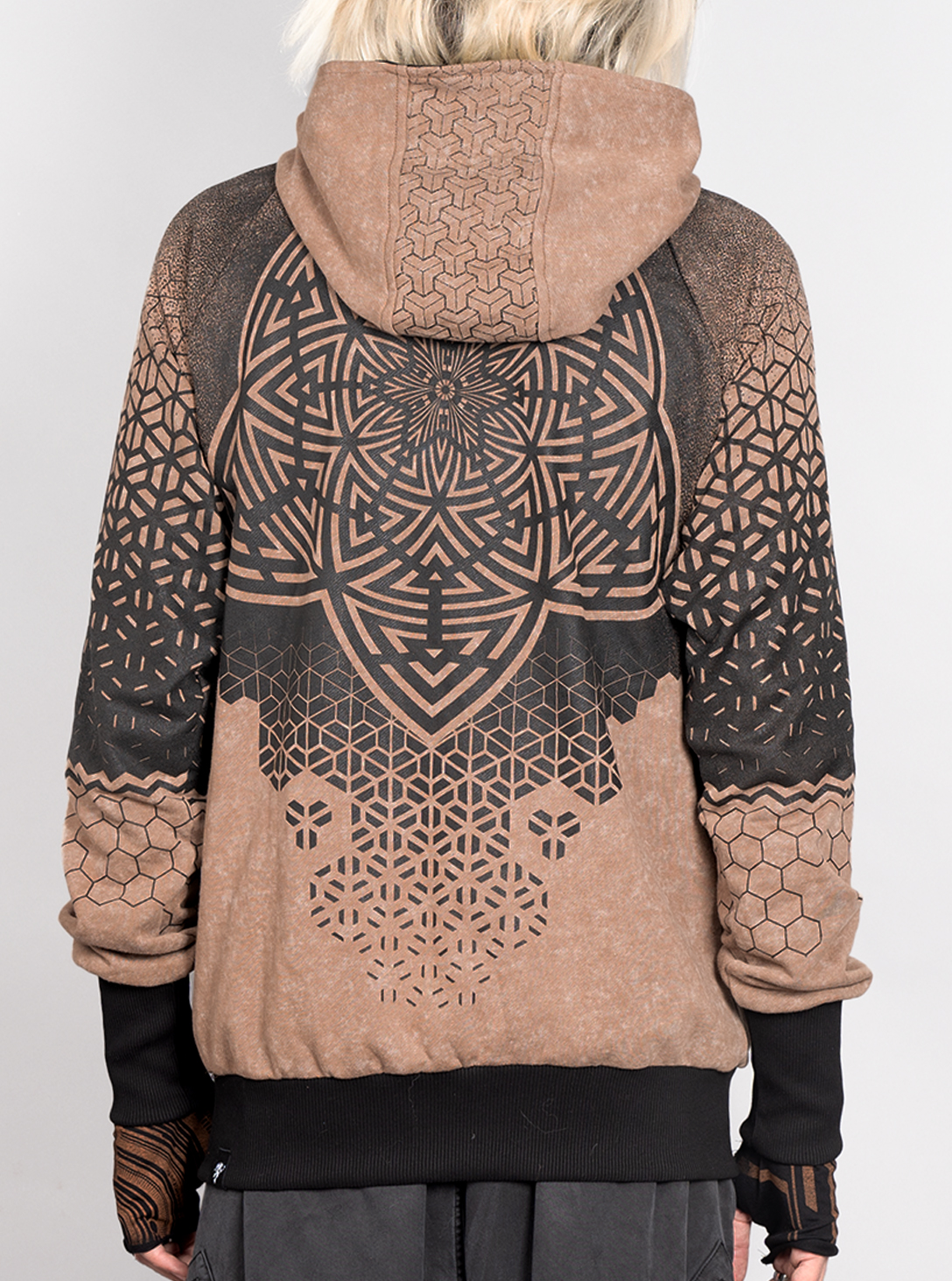 Mark MEN HOOD-  BROWN TEX