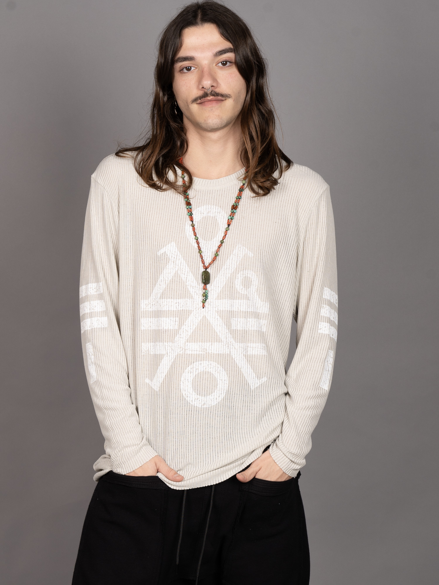 Monolith MEN'S LONG SLEEVES SHIRT OFFWHITE