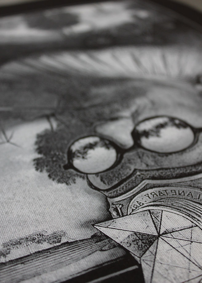 Nostradamus silk print