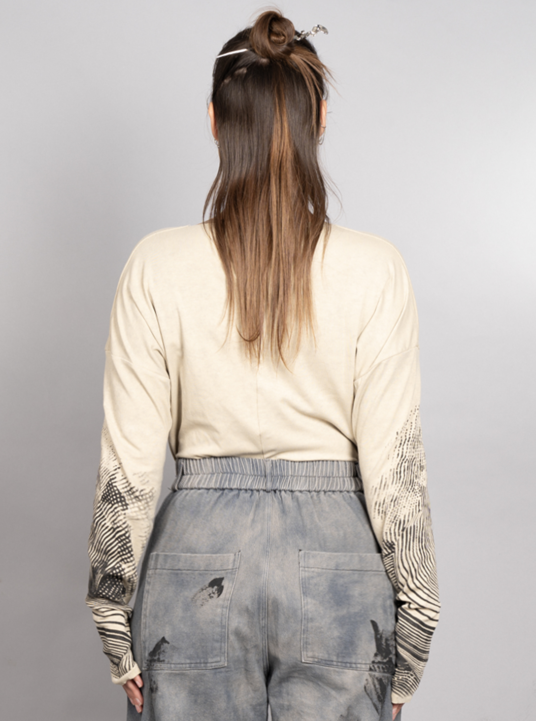 OKINAMI WOMEN'S LONG SHIRT BEIGE