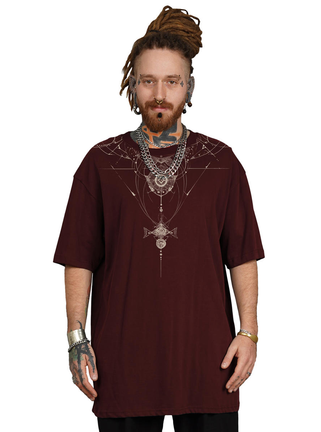 ORNAMENT OVERSIZE BORDEAUX