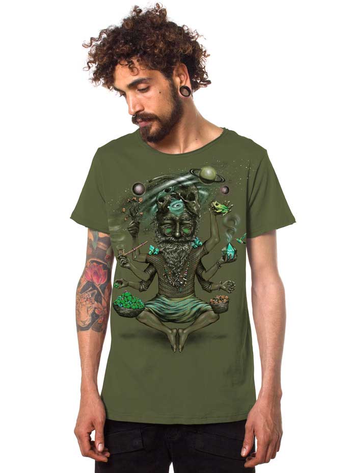 SABOOSH MEN'S T-SHIRT OLIVE 