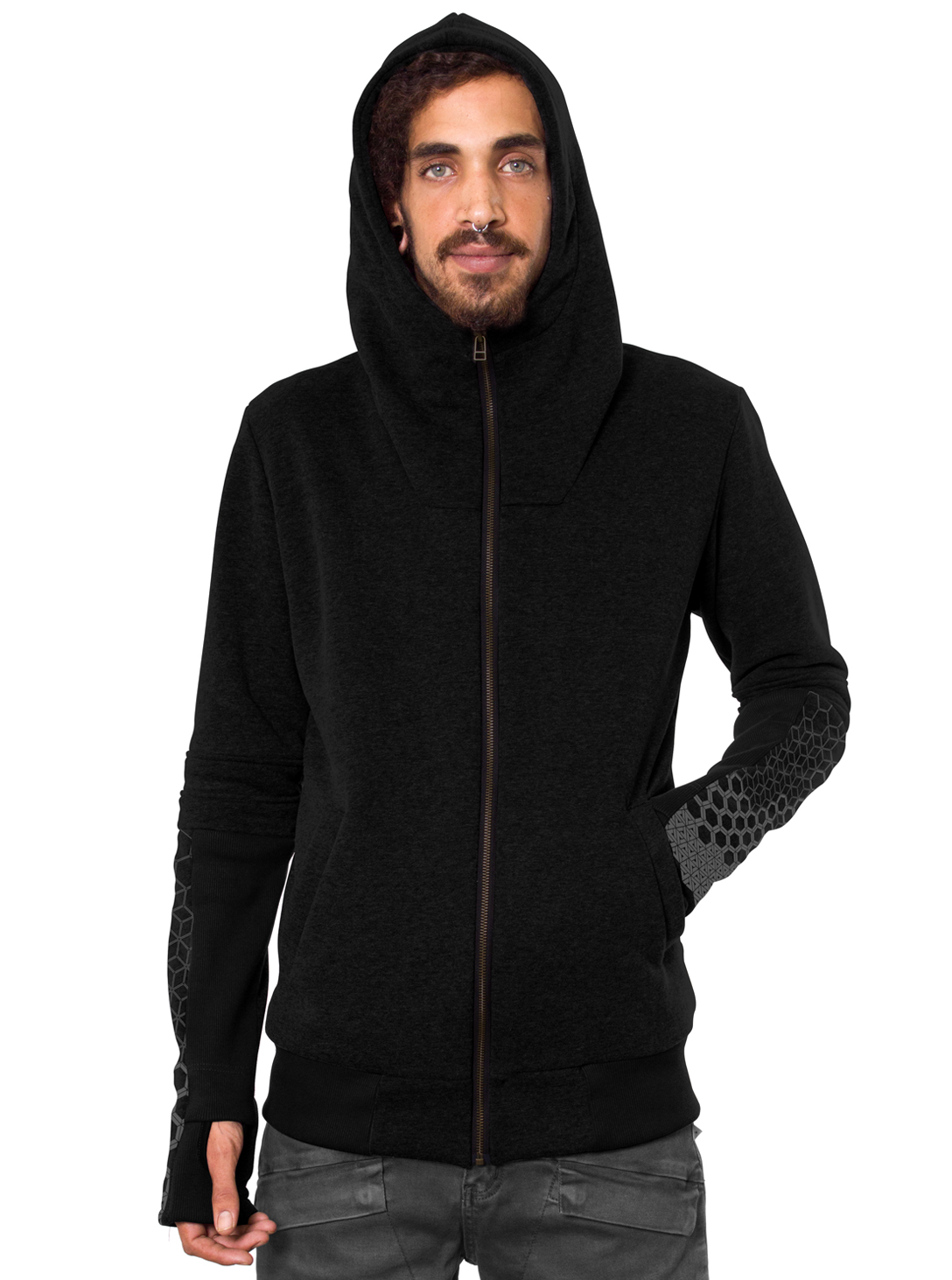 Saito MEN'S HOOD Black