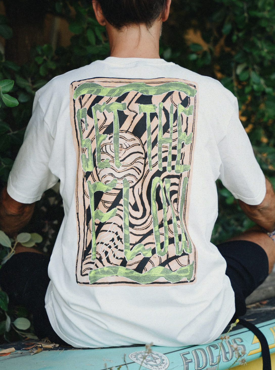 SET THE FLOW MEN'S T-SHIRT WHITE