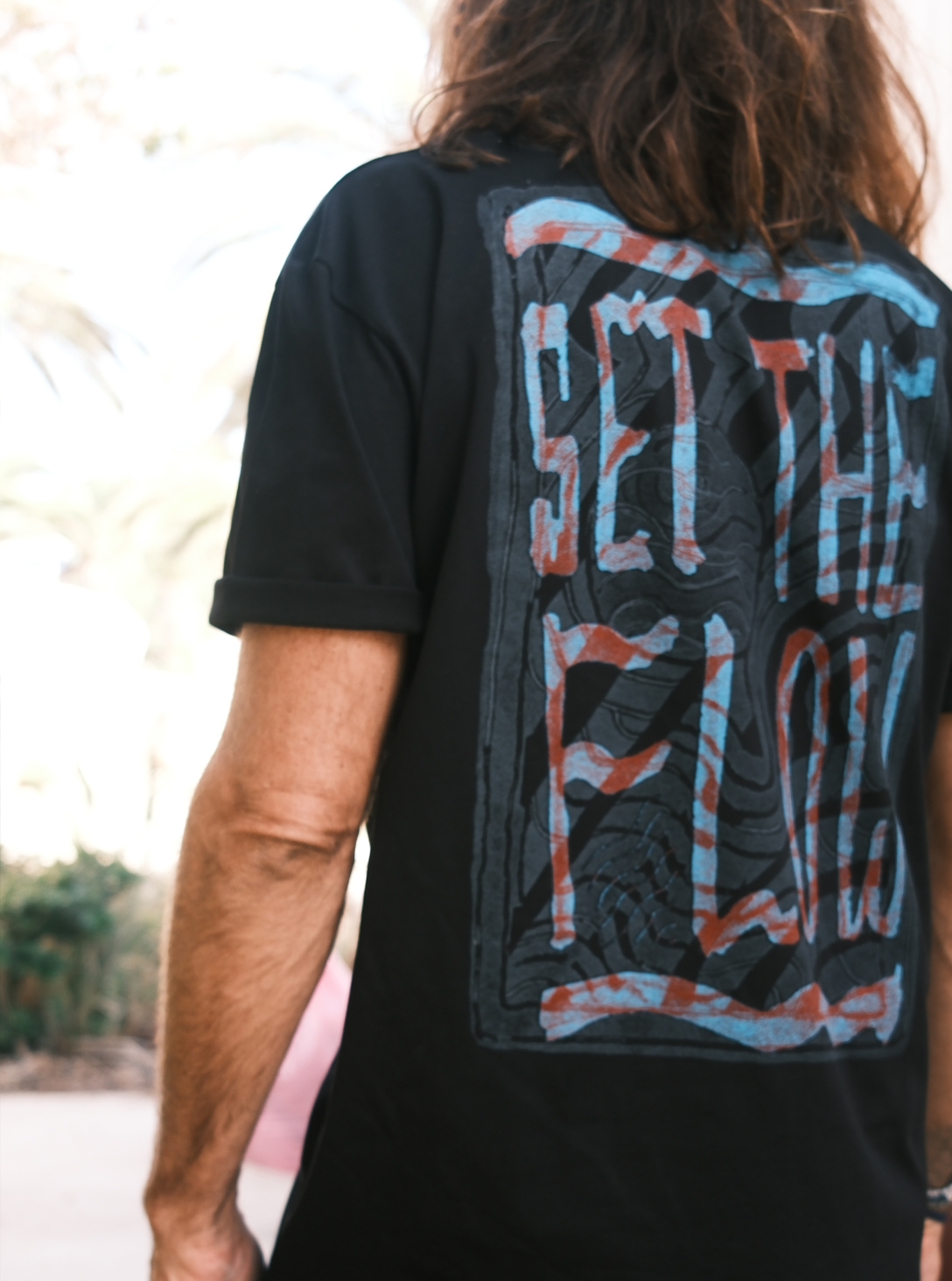 SET THE FLOW MEN'S T-SHIRT BLACK