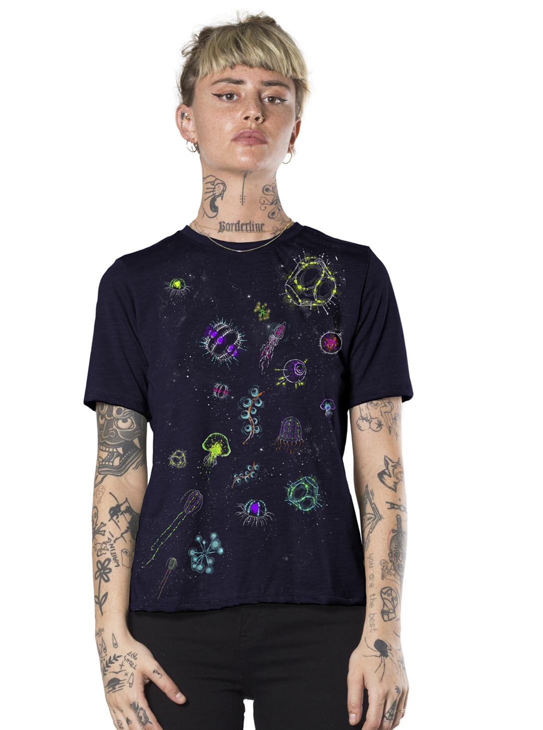 UNDER & ABOVE DARK BLUE SHIRT