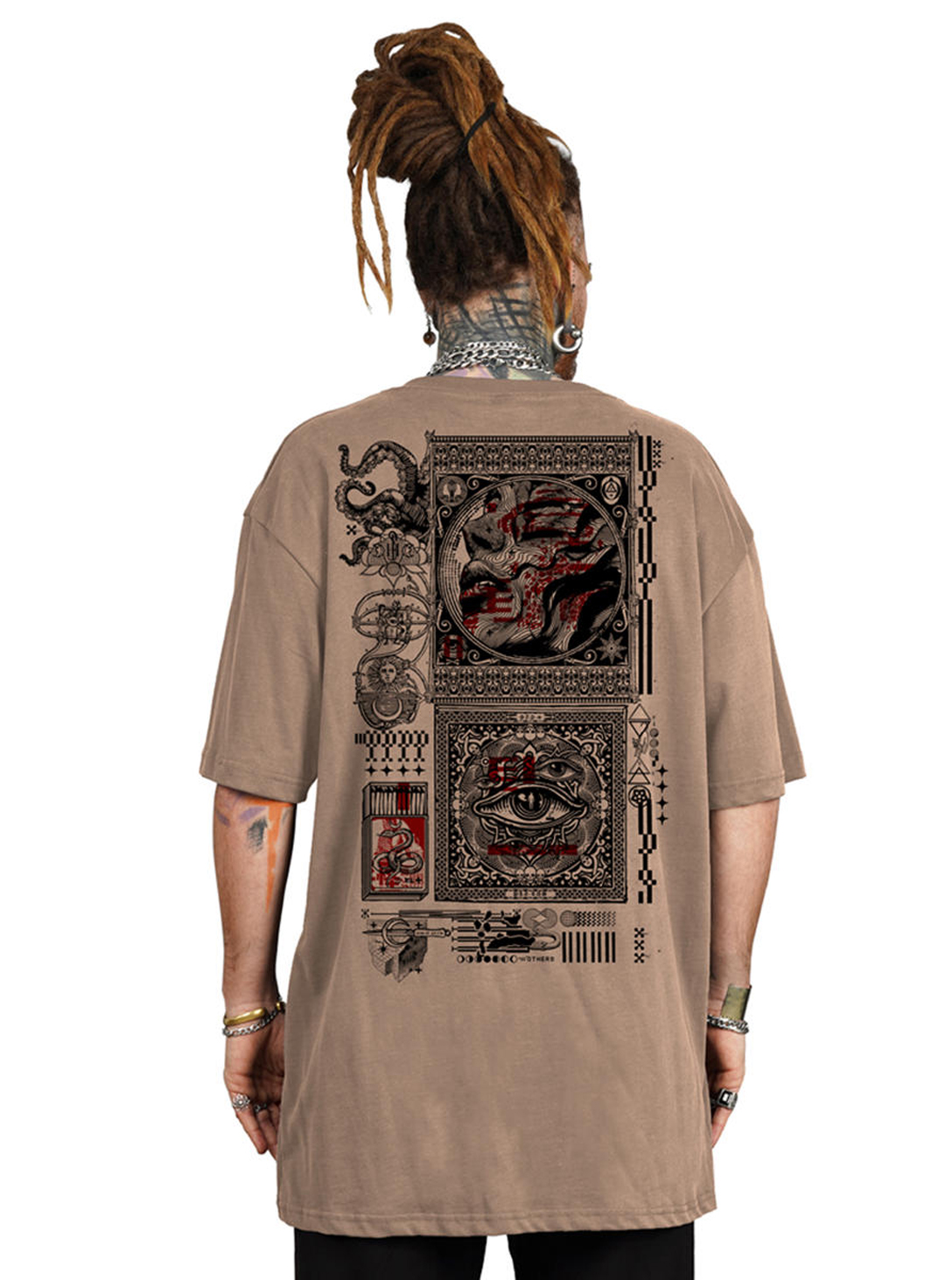 WHISPER OVERSIZE T-SHIRT MOKA