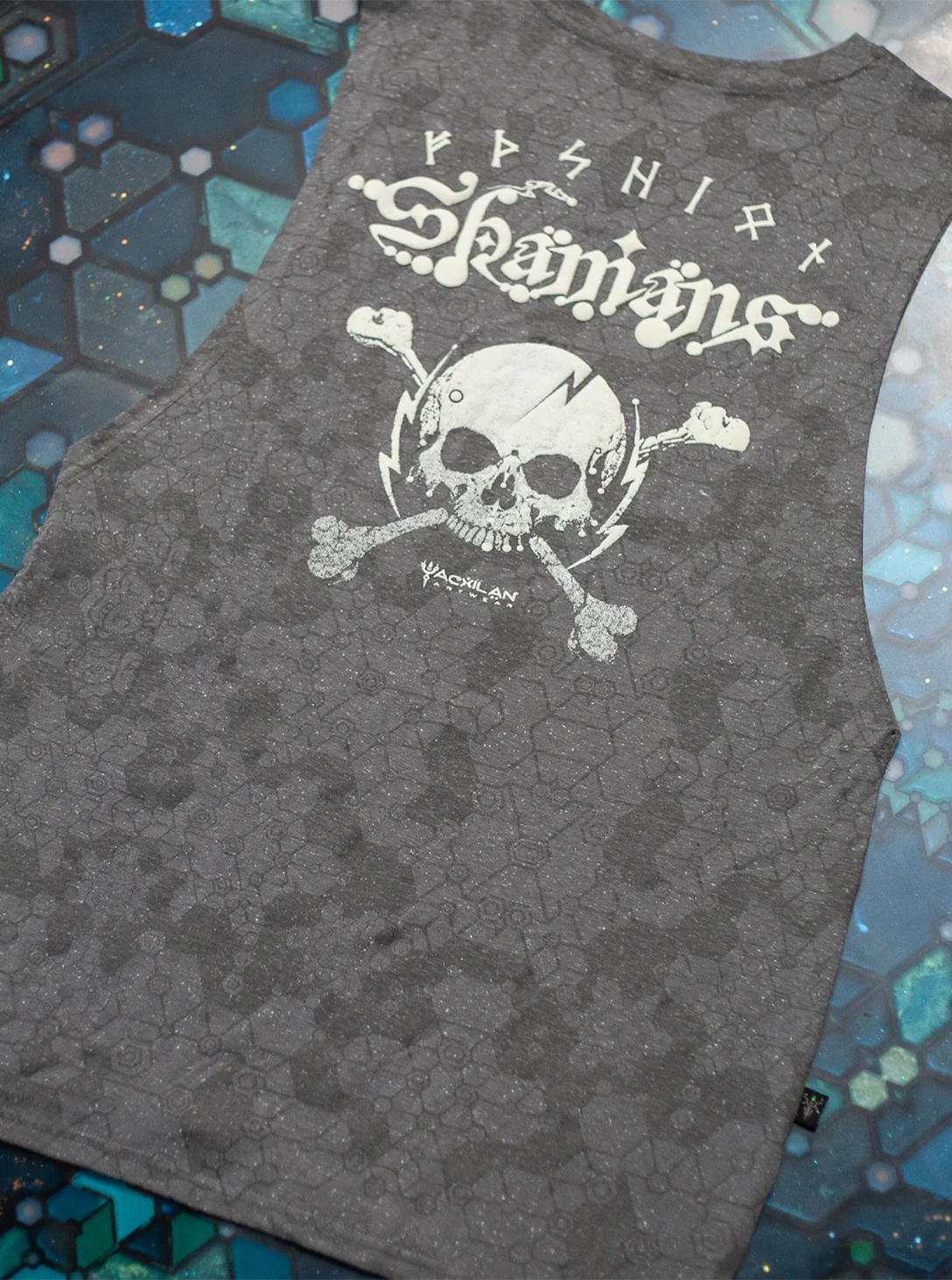 Tank Top Men  Grey Cotton Slub - WHITE SHAMANS