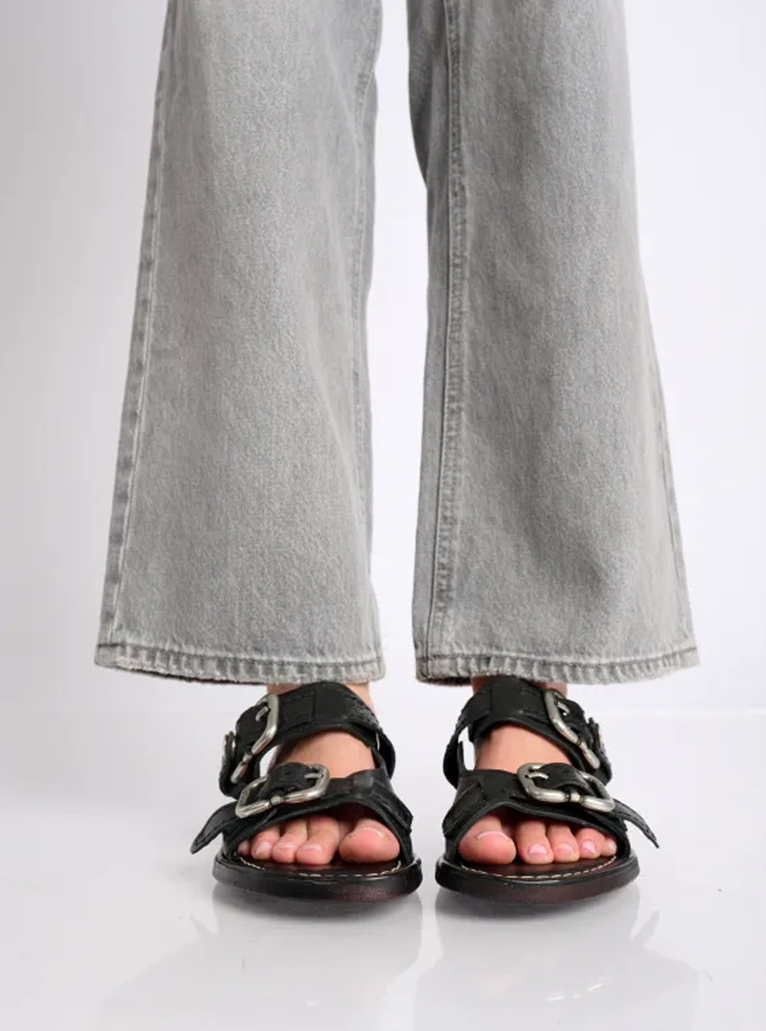  GOLDYOU flat flip-flops BLACK