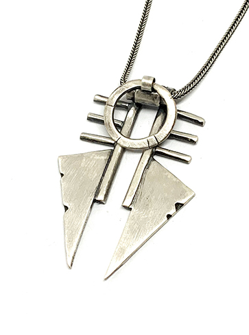 Silver Blood Warrior Necklace